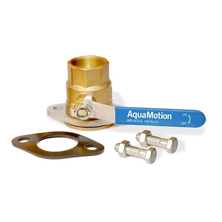 Aquamotion Isolation Flanges/ Shut-Off Flanges, 1" Sweat Full Port Ball Valve SO100S